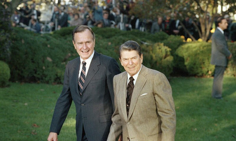 bush senior e reagan