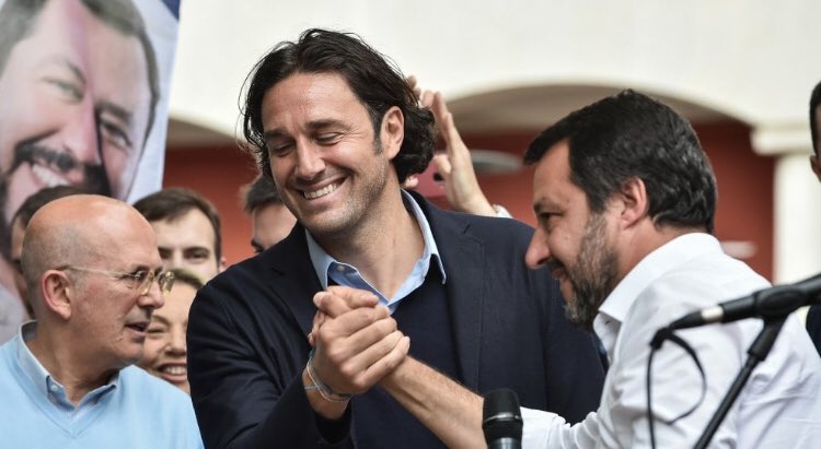 Luca Toni e Matteo Salvini