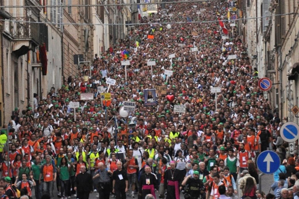 Pellegrinaggio Macerata-Loreto dove vederlo in diretta