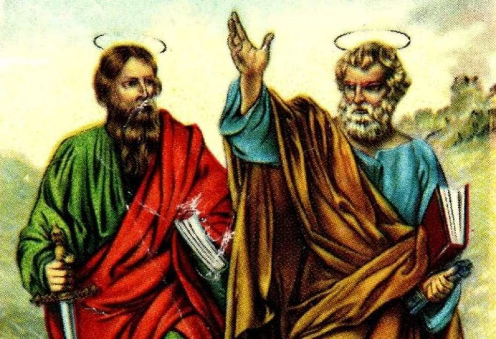 Auguri di buon onomastico Pietro e Paolo oggi 29 giugno immagini, gif
