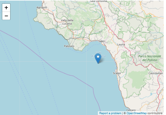 terremoto golfo di policastro