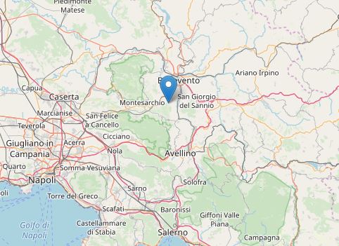 scossa di terremoto oggi Benevento
