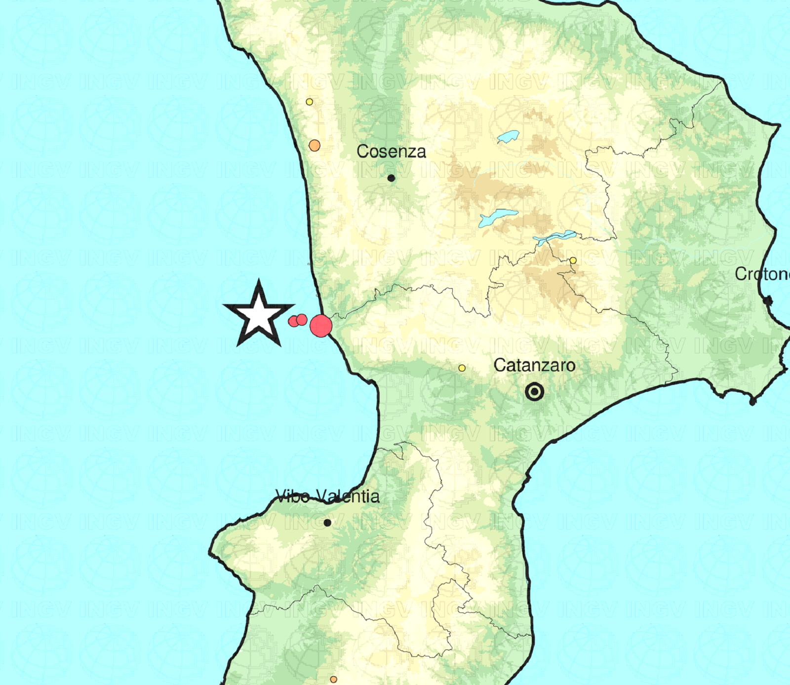 terremoto costa calabra oggi