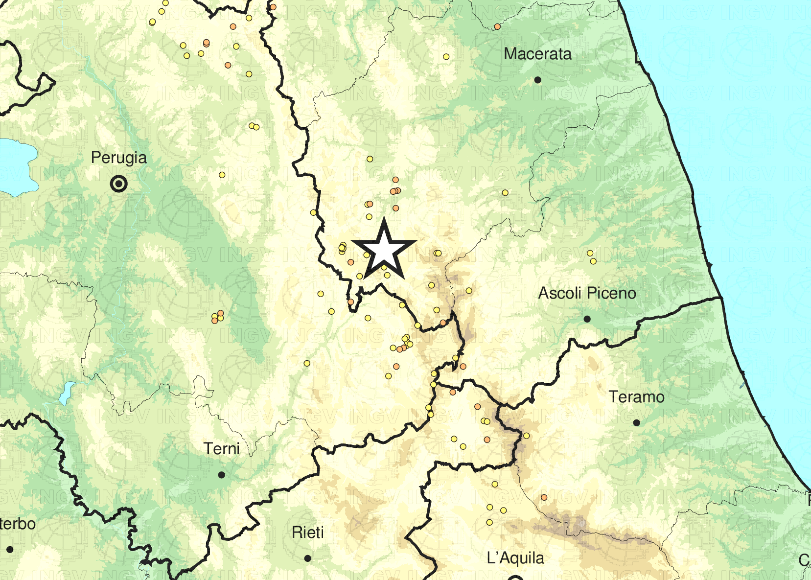 terremoto macerata ora