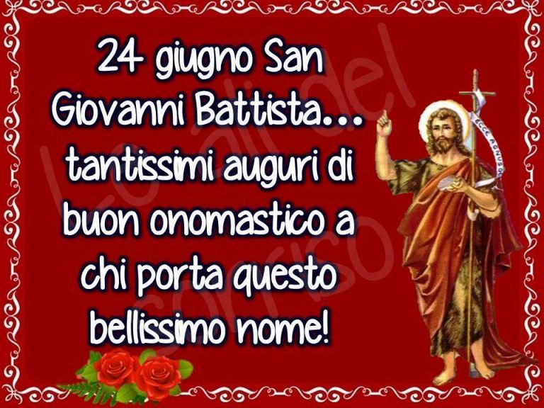 Il Santo Che Si Festeggia Il 20 Gennaio Buon onomastico Giovanni, Giovanna: immagini e gif di auguri da inviare