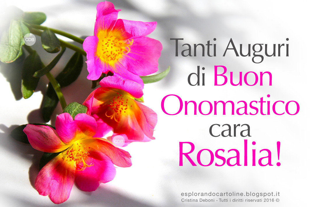Buon onomastico Rosalia oggi 4 settembre: immagini di ... Buon onomastico Rosalia oggi 4 settembre: immagini di ...