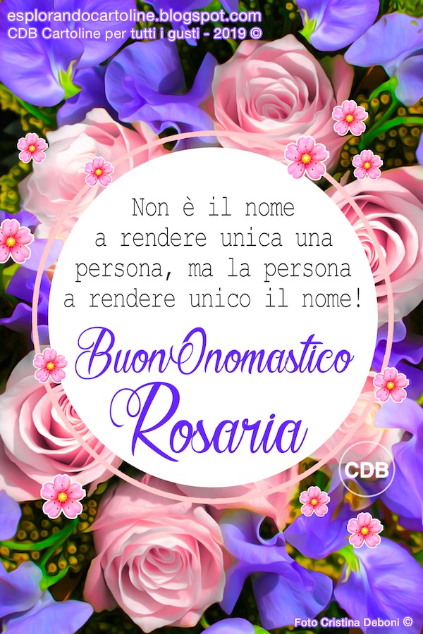 Buon Onomastico Rosaria E Rosario Oggi 7 Ottobre Video Gif E Immagini Di Auguri Da Inviare Via Social Notizie Audaci