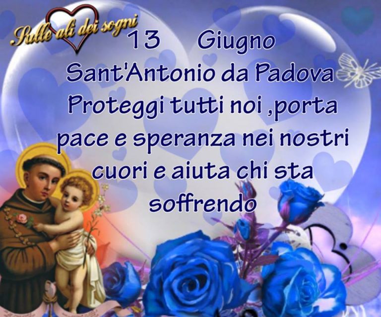 Buon onomastico Antonio, Antonella oggi 13 giugno immagini e gif di auguri da inviare via Buon onomastico Antonio, Antonella oggi 13 giugno immagini e gif di auguri da inviare via