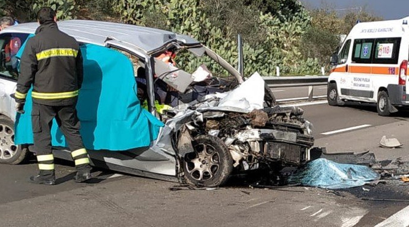 incidente gallipoli lecce parabita