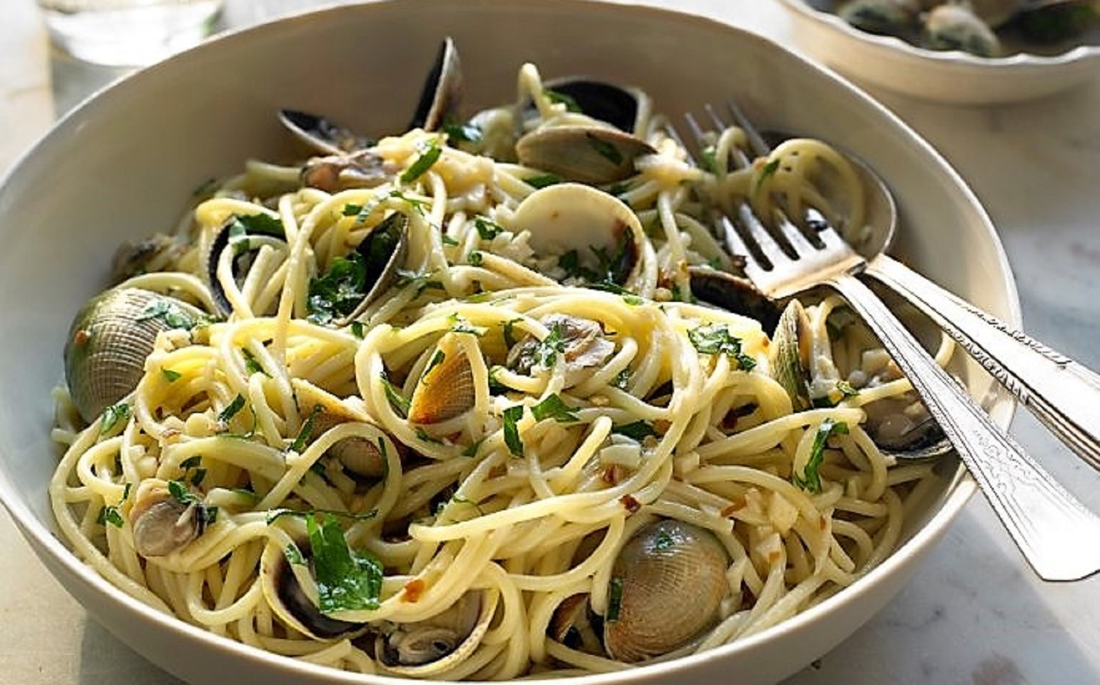 spaghetti con le vongole