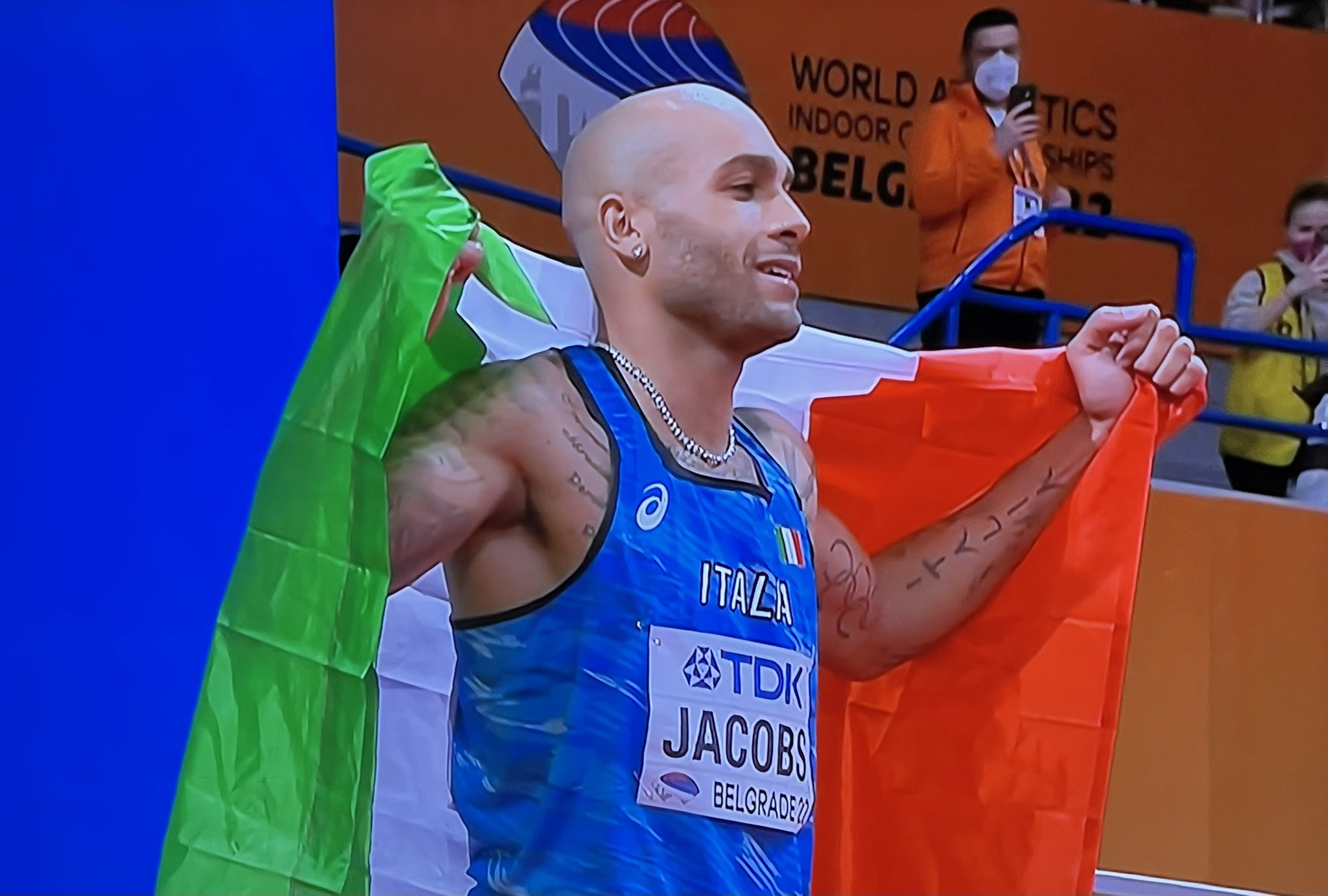 Jacobs campione mondiale 60 metri