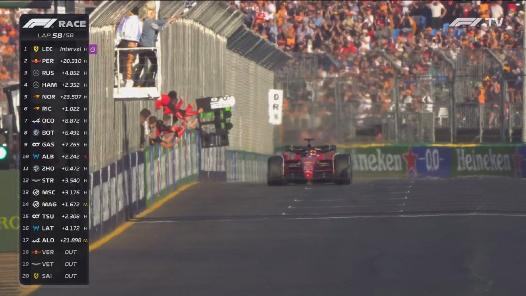 Leclerc vince il gran premio d’Australia