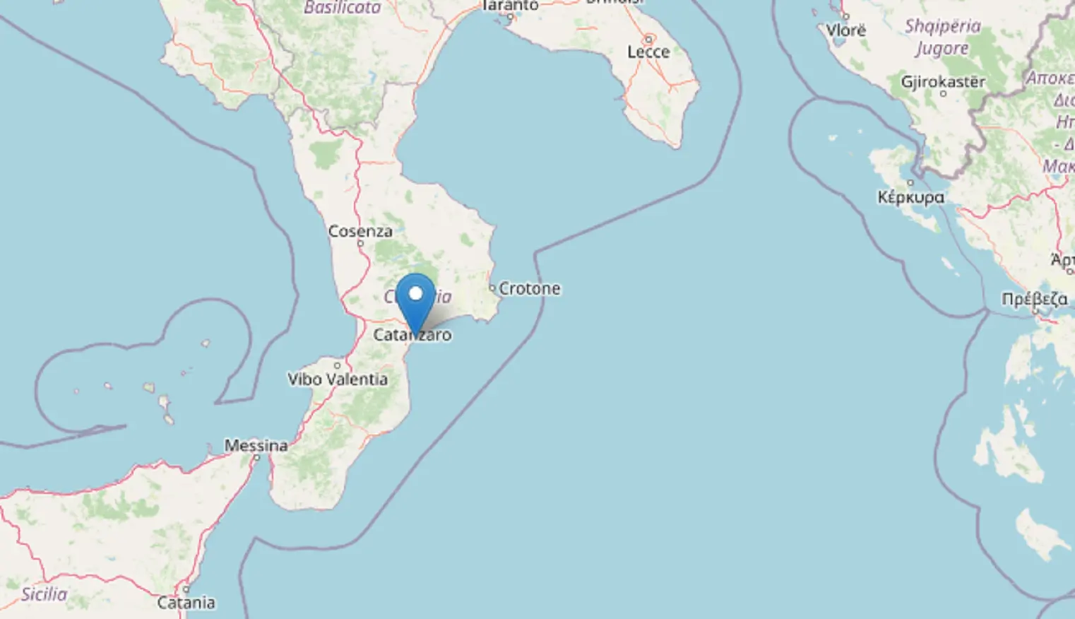 terremoto costa ionica calabrese