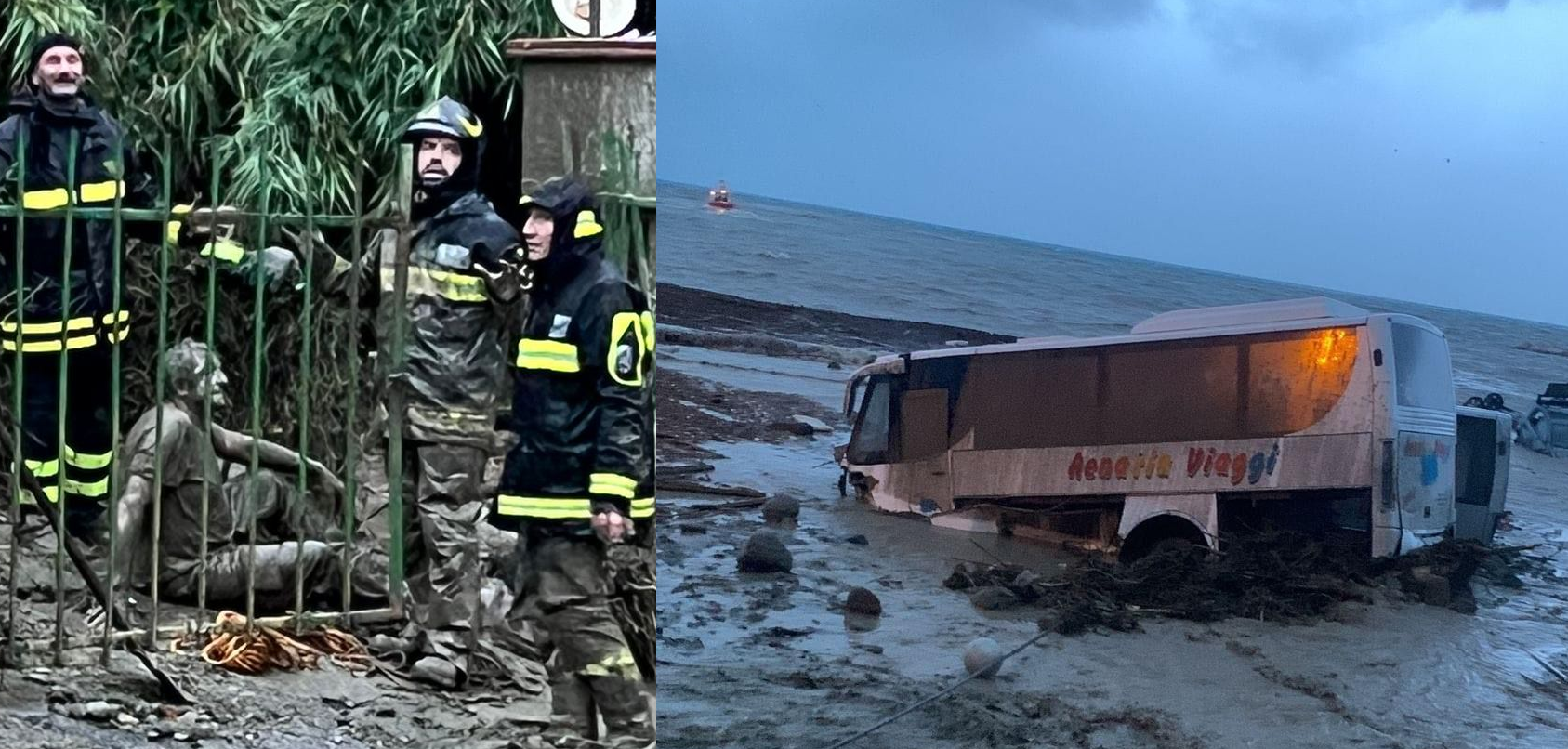 casamicciola uomo nel fango