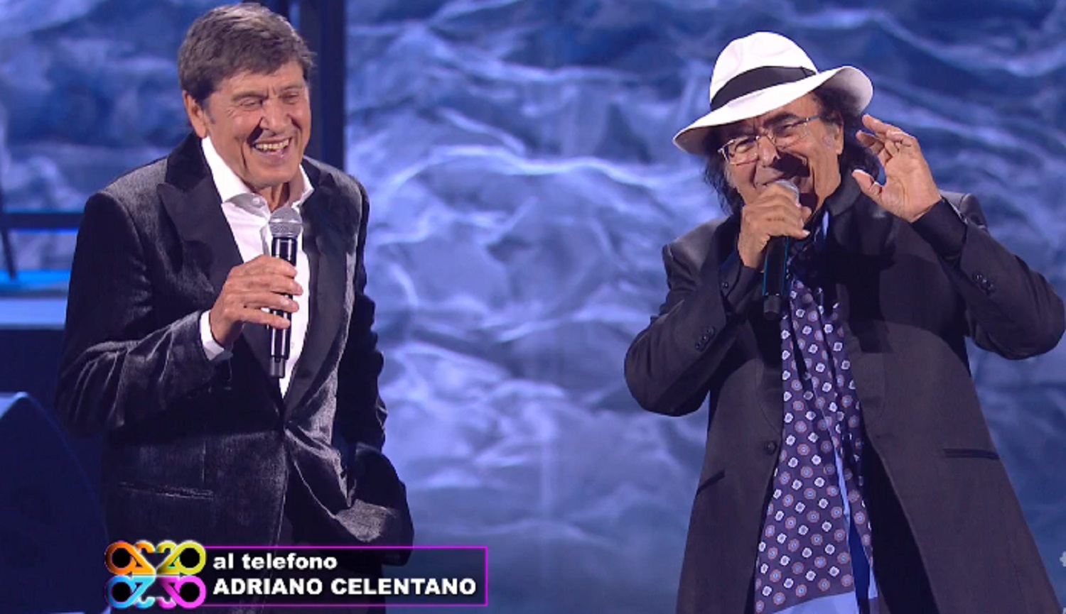 Adriano Celentano interviene agli 80 di Al Bano