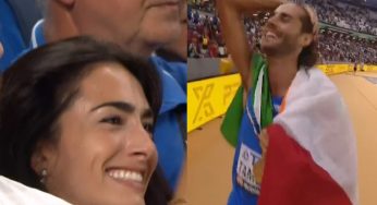 Tamberi, la moglie: ‘Ho creduto alla medaglia a 2,33’, festa a Casa Italia a notte fonda con mamma Sabrina
