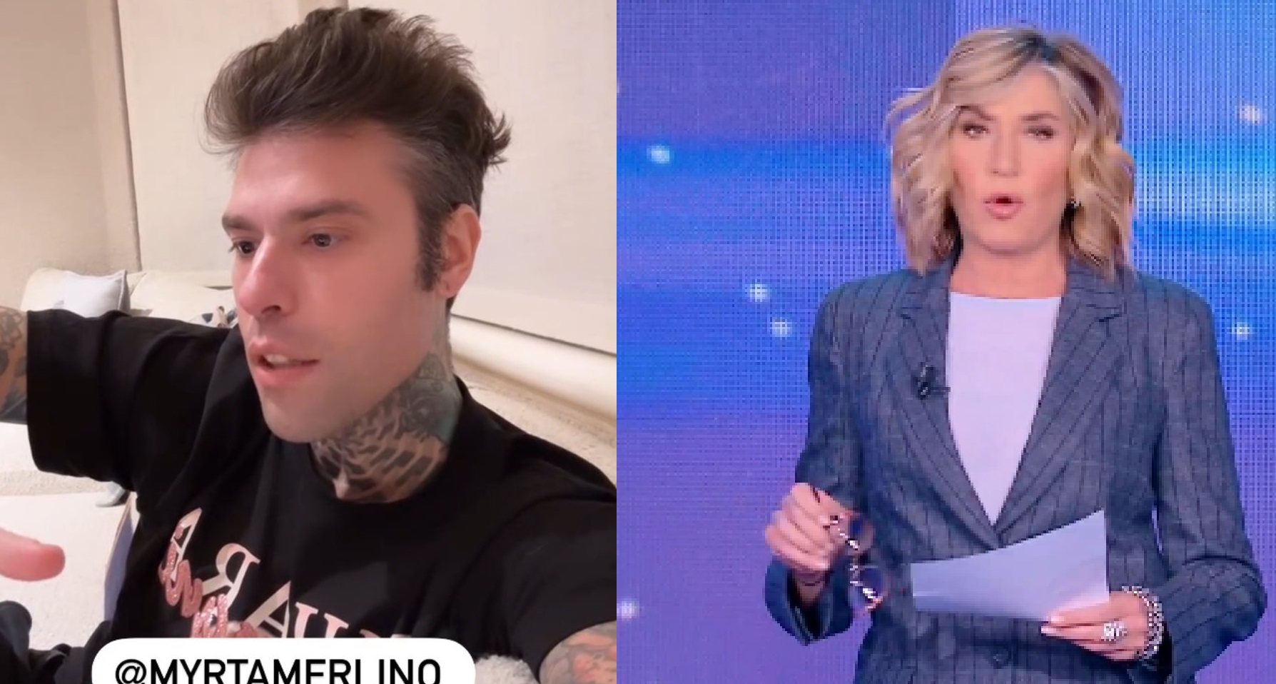 Fedez myrta merlino