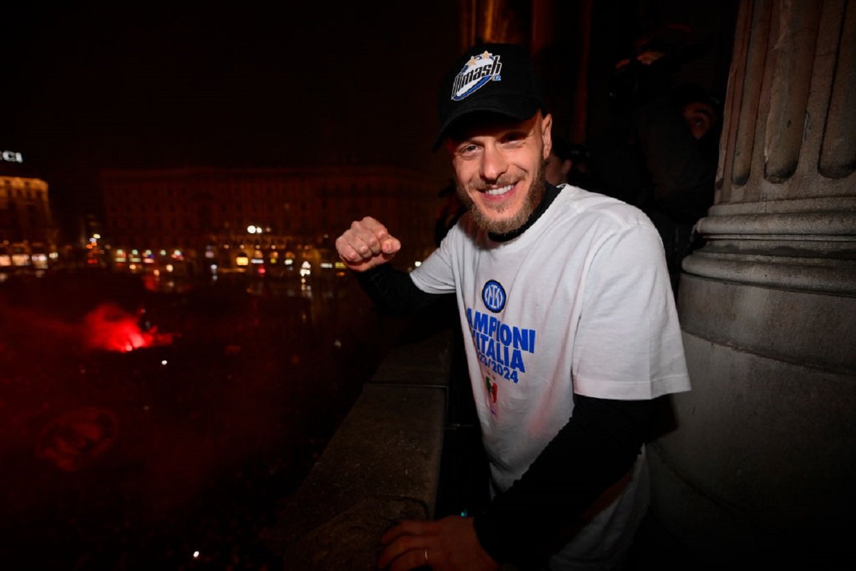 Di Marco festeggia in Piazza Duomo con i tifosi