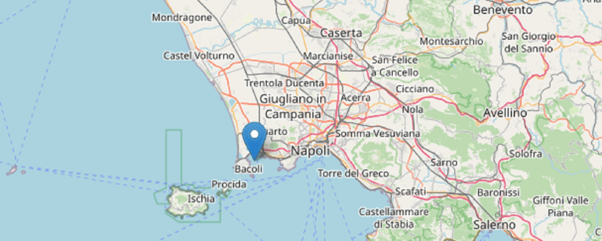 Paura a Napoli per una scossa di terremoto di magnitudo 3.9