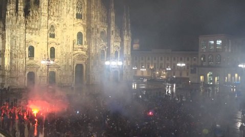 tifosi in festa Inter