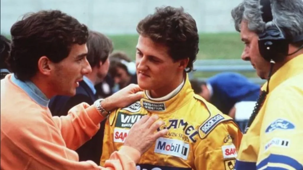 Ayrton Senna e Michael Schumacher