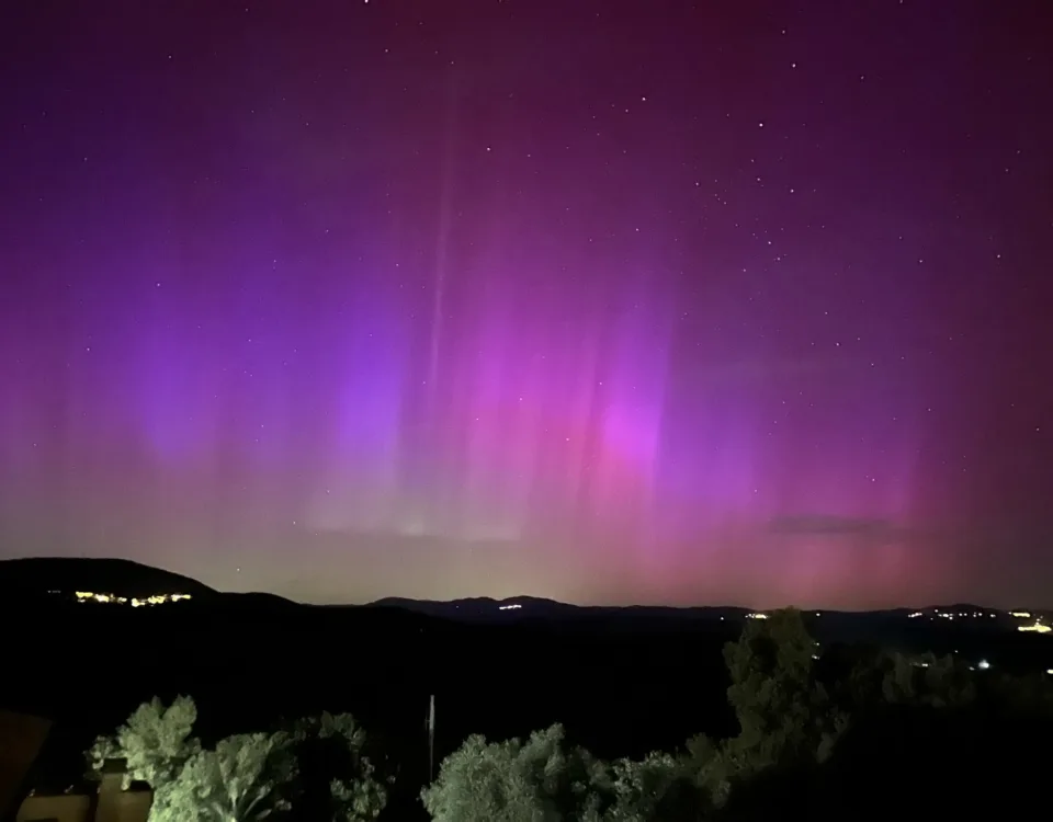 Lo spettacolo dell'aurora boreale in Toscana