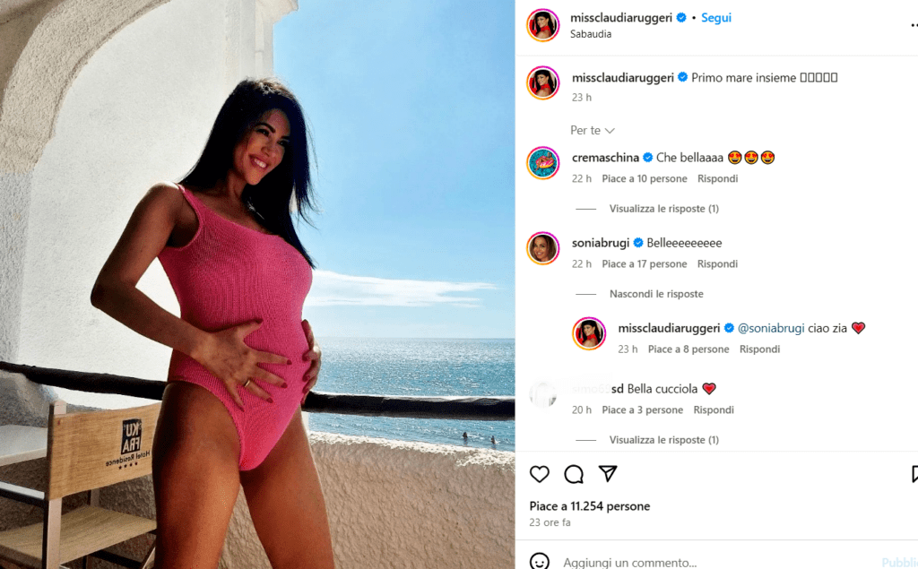 Miss Claudia Ruggeri in dolce attesa