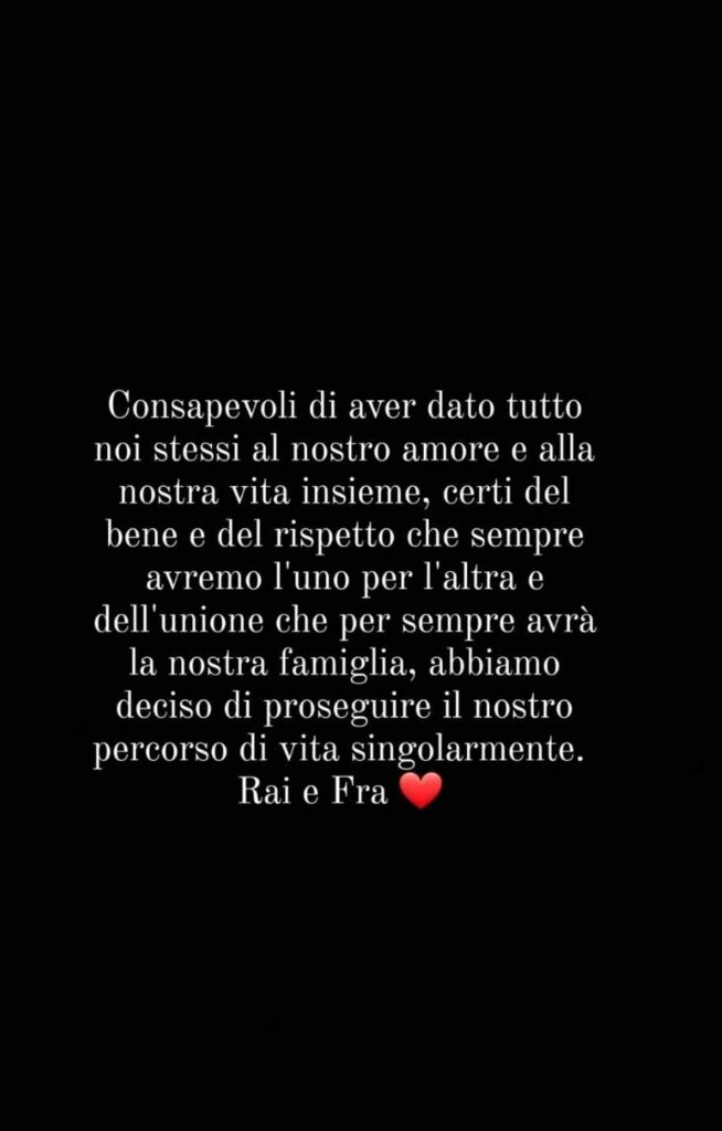 La Stories con Todaro e Tocca hanno annunciato la separazione