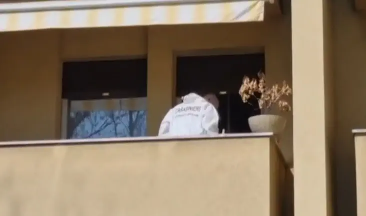 L'abitazione di Mezzolombardo dove il 19enne ha ucciso il padre