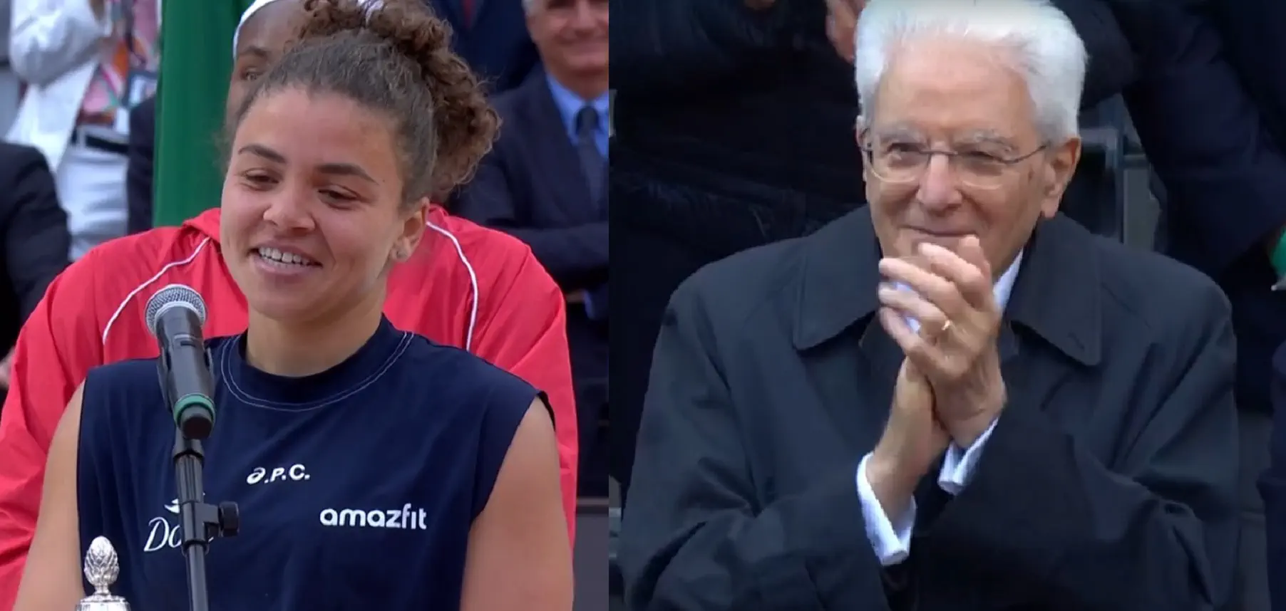 Jasmine Paolini ha trionfato davanti al presidente Mattarella