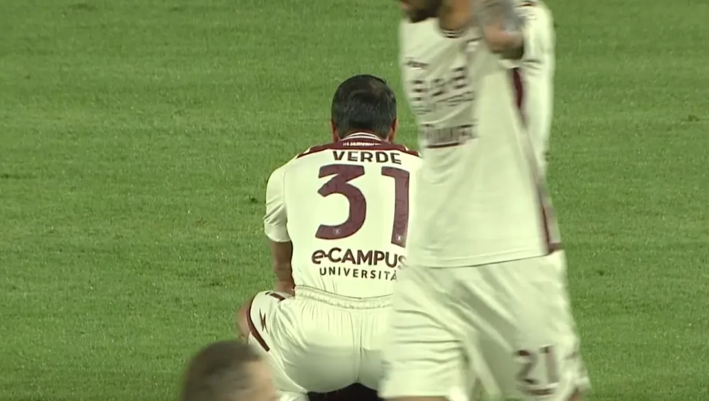 Verde consola un calciatore del Cittadella