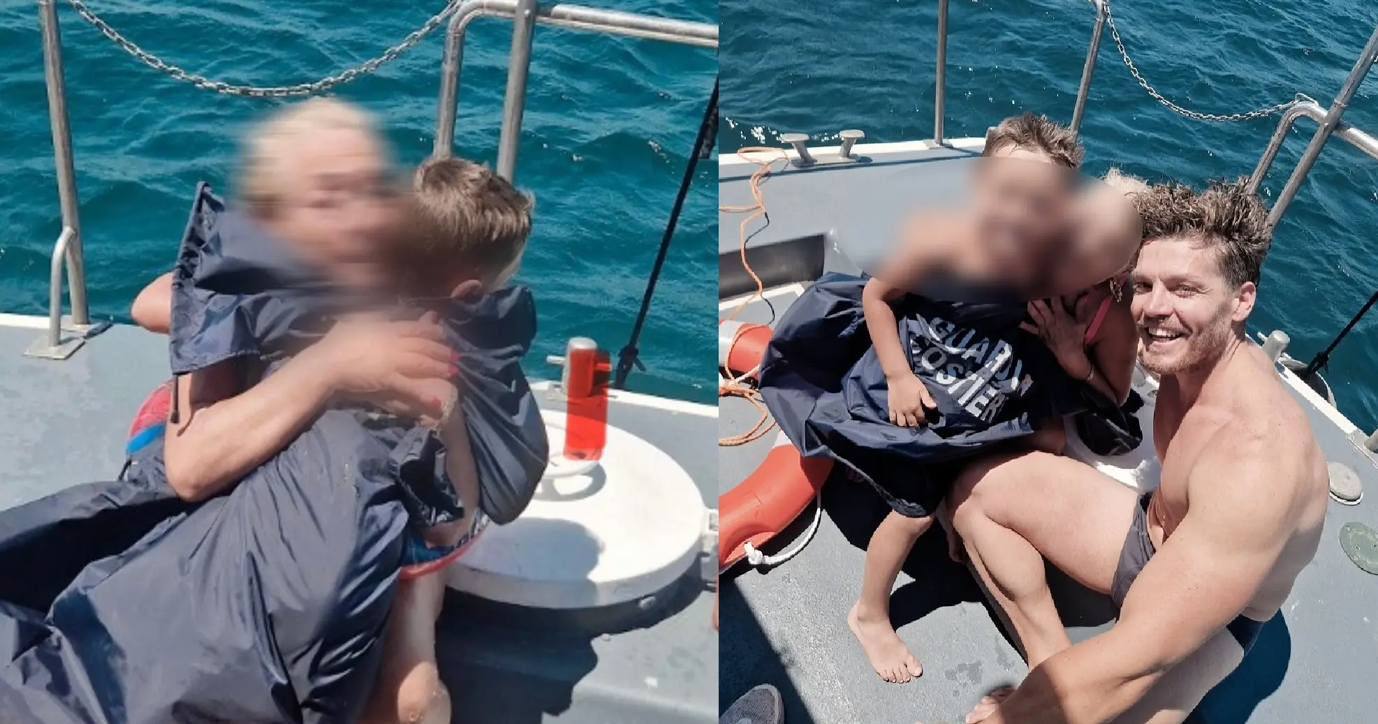 Castellammare di Stabia, bimbo e nonna alla deriva col materassino: salvati dalla Guardia Costiera