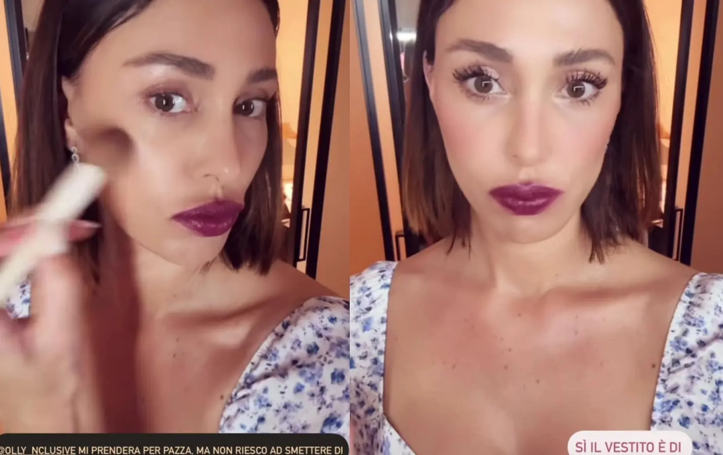 Belen Rodriguez e Olly: scambio social tra make up e musica che infiamma il web Belen Rodriguez e Olly: scambio social tra make up e musica che infiamma il web