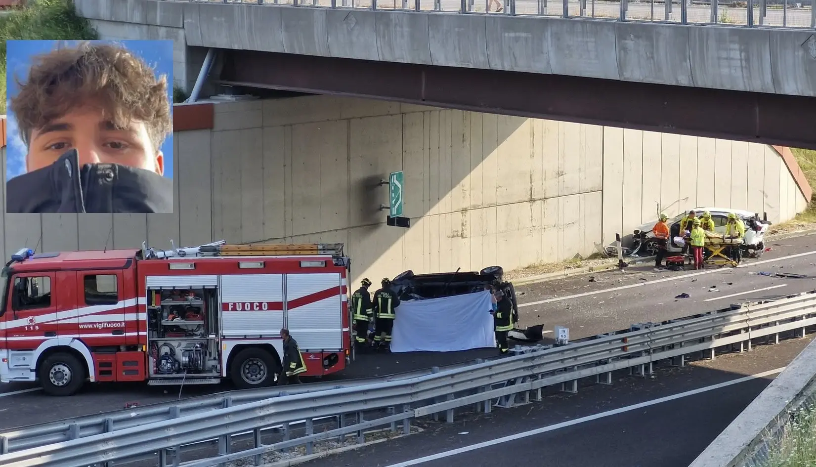 Incidente mortale sulla Pedemontana Veneta a Riese Pio X: muore il 20enne Filippo Piccolotto Incidente mortale sulla Pedemontana Veneta a Riese Pio X: muore il 20enne Filippo Piccolotto