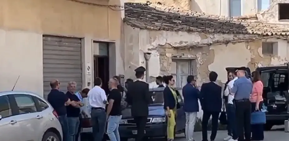 Il luogo della tragedia a Castelvetrano