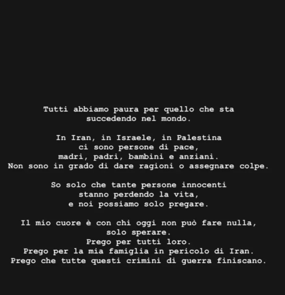 La Stories pubblicata da Giulia Salemi