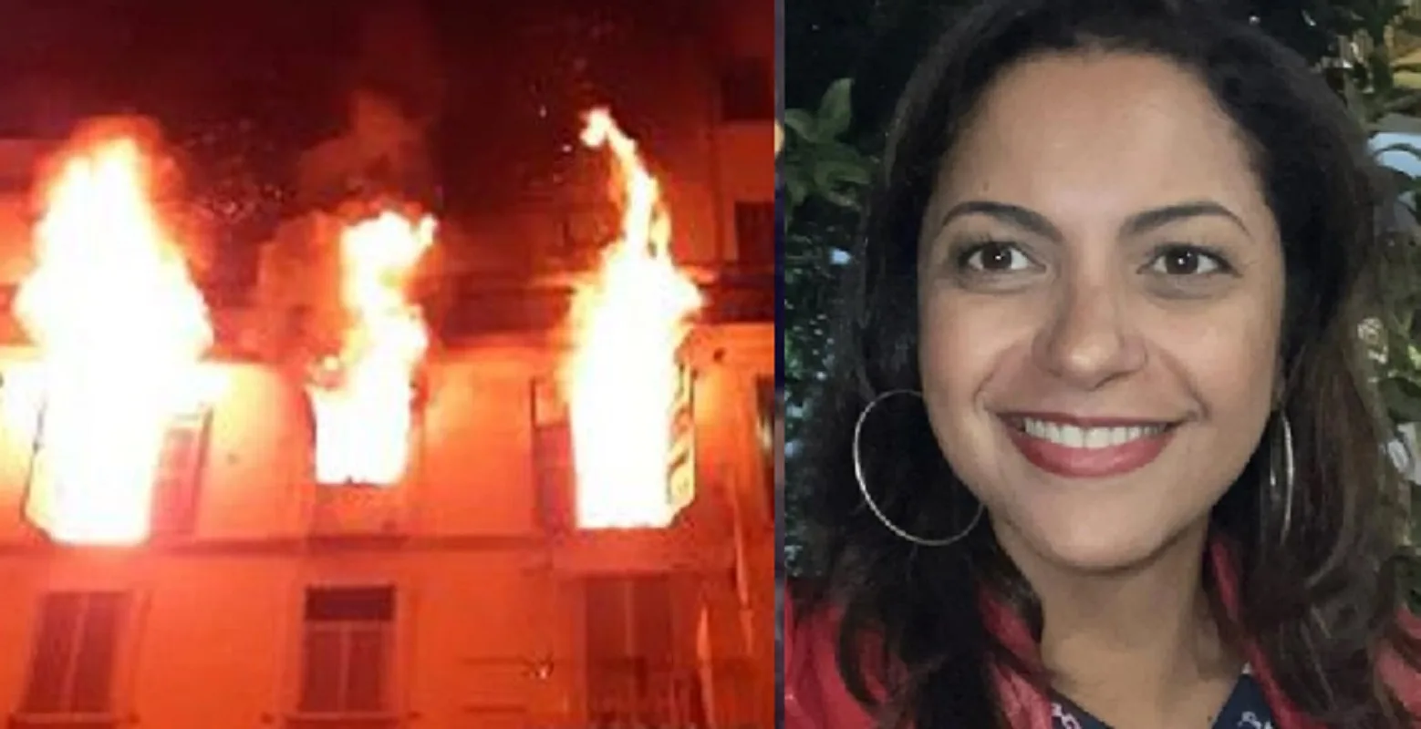 Si lancia da appartamento in fiamme a Milano