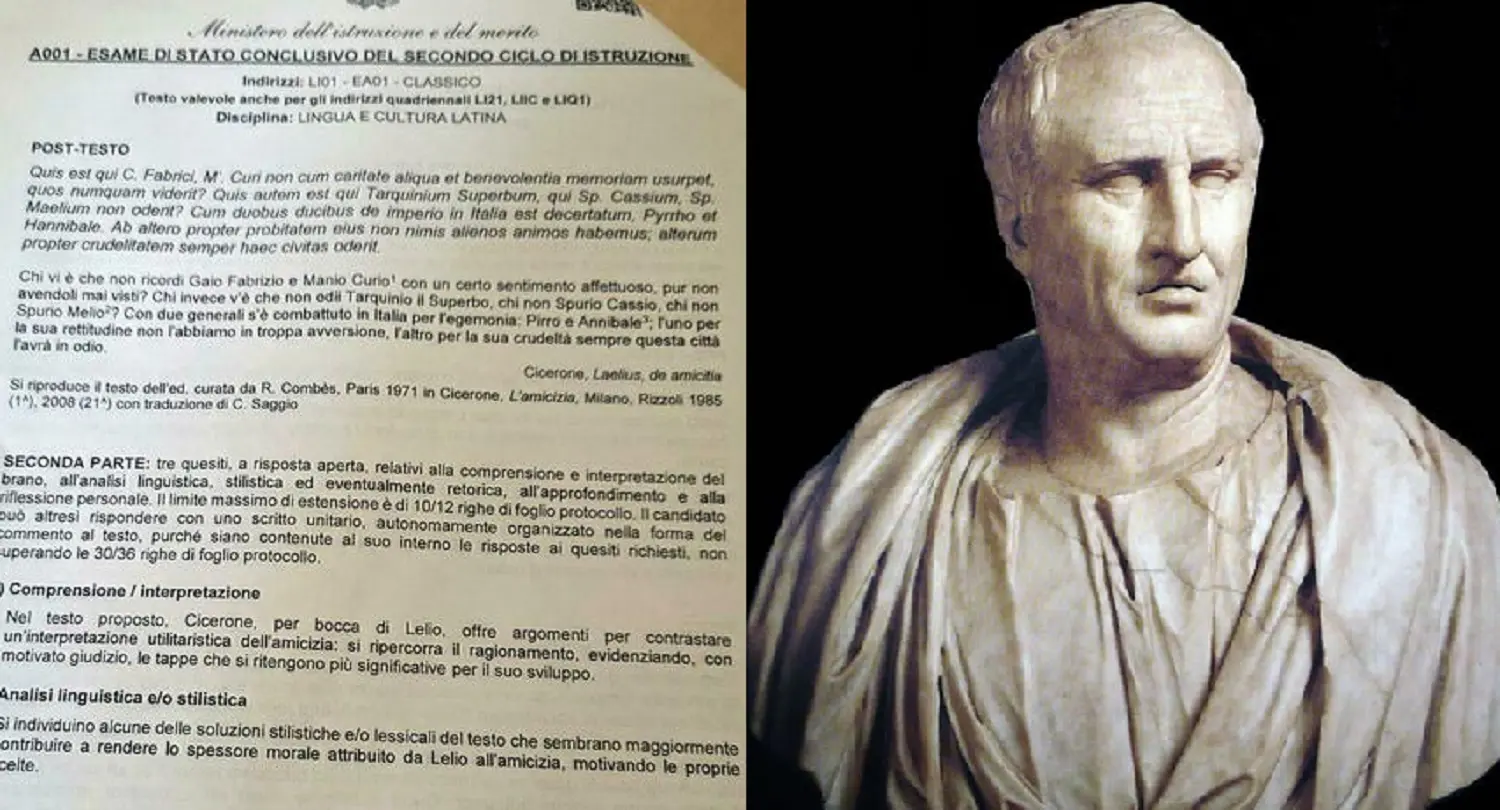 Cicerone torna alla Maturità dopo 16 anni: ecco la soluzione della versione di Latino al Classico Cicerone torna alla Maturità dopo 16 anni: ecco la soluzione della versione di Latino al Classico