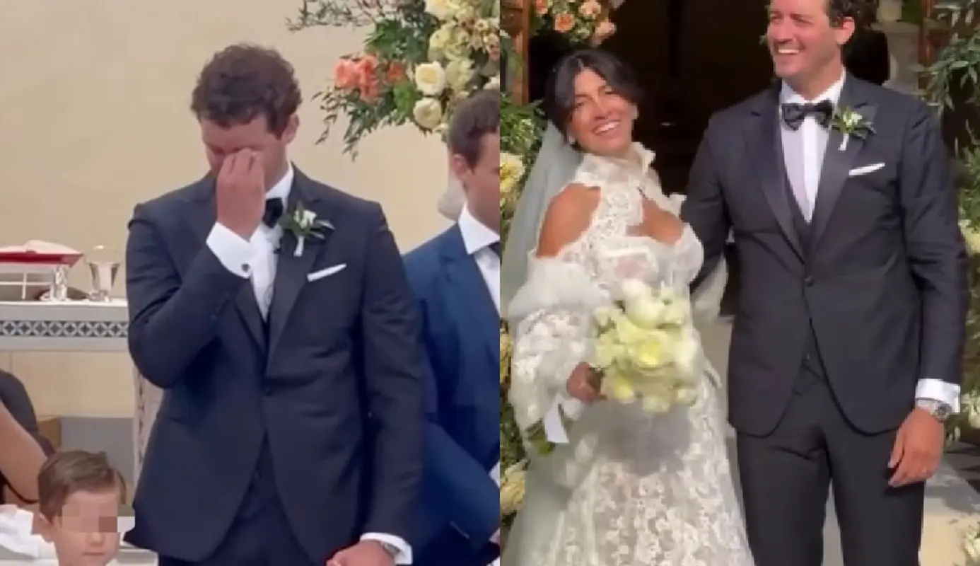 Giorgia Lucini e Federico Loschi si sono sposati: nozze da sogno, lo sposo si commuove
