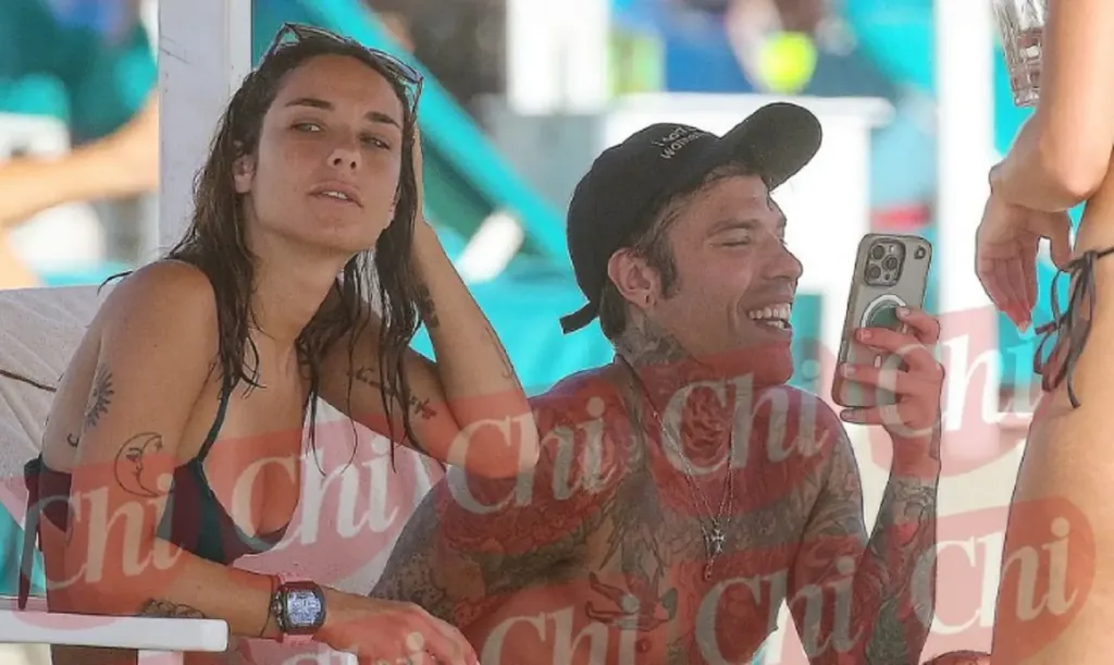 Fedez con Giulia Honegger