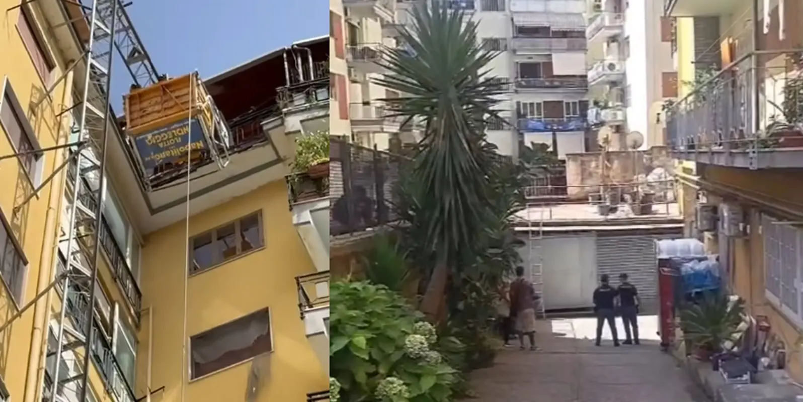 Crolla cestello elevatore a Napoli, chi sono le 3 vittime dell’incidente al Vomero
