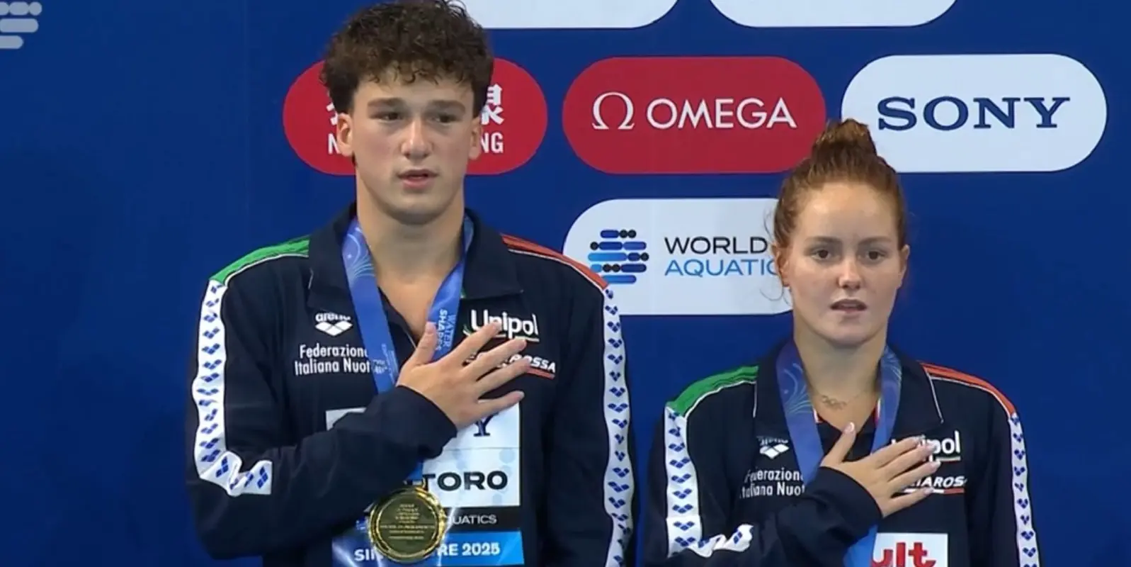 Pellacani e Santoro, il tuffo d’oro degli amici d’infanzia tra record e dediche speciali