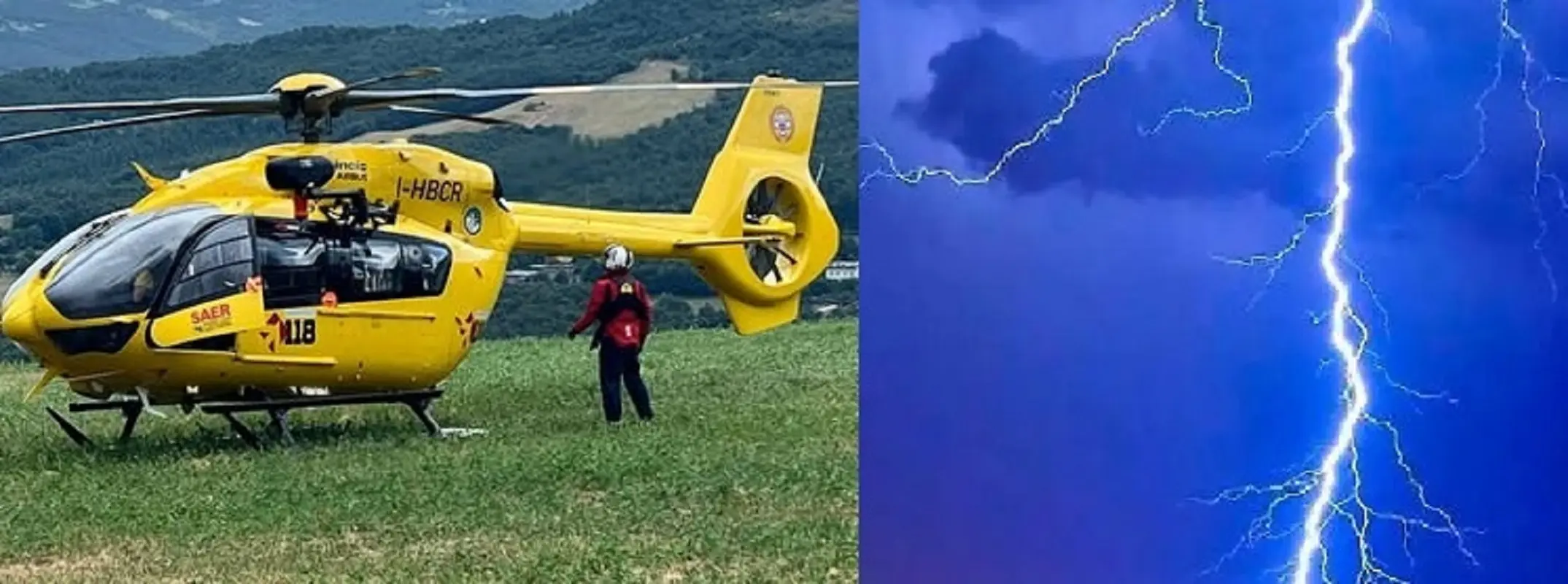 Colpito da un fulmine durante una gara di trail: paura per un runner 35enne sulla Cima Tauffi
