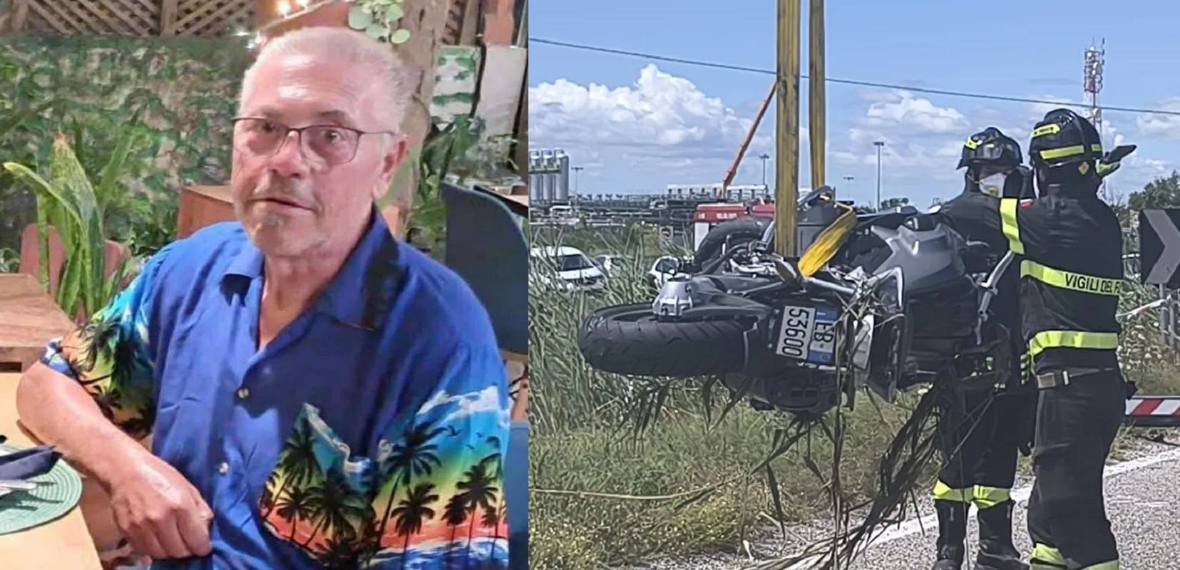 vittorio buccioli trovato morto in un fosso a casal borsetti il figlio lo rintraccia grazie al gps della moto