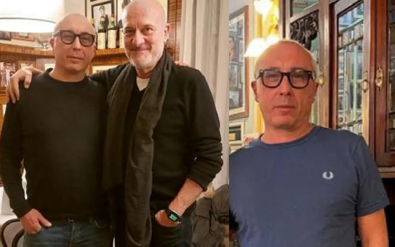 Davide Fanciullacci con Claudio Bisio
