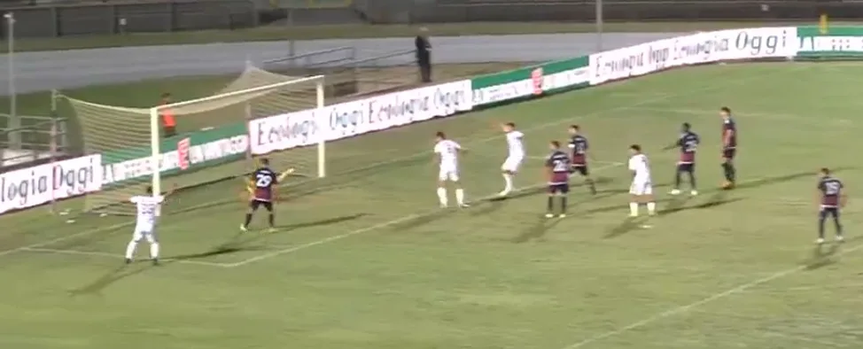 Il gol del pareggio di Villa