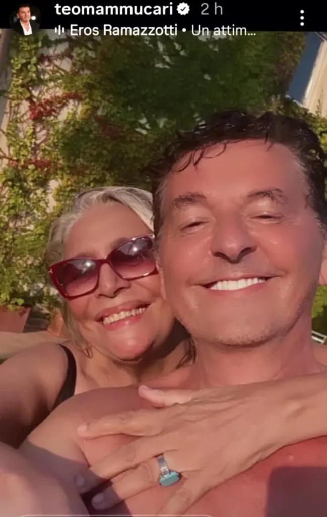 Teo Mammucari e Mara Venier