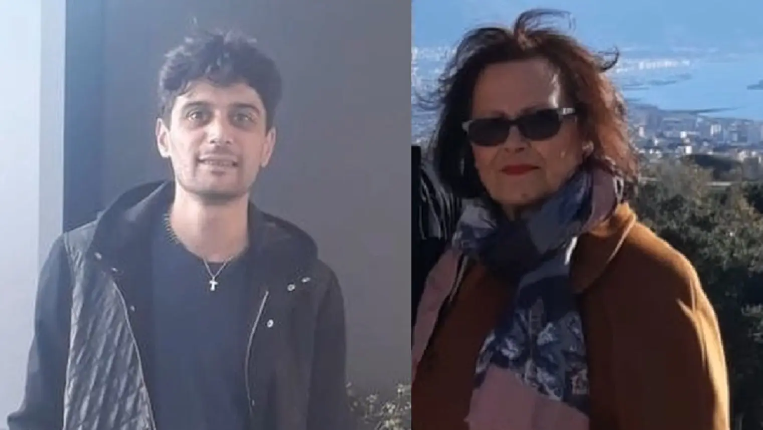 A destra Vincenza Russo, ucciso dal figlio Giuseppe ad Afragola