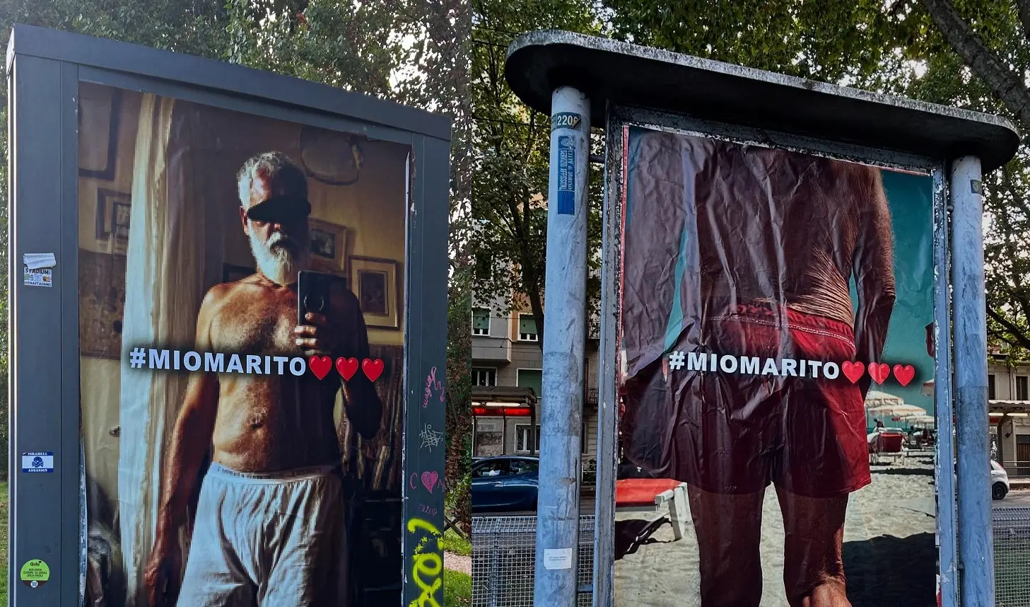 Torino, i mariti finiscono sui manifesti: la provocazione di Andrea Villa dopo lo scandalo ‘Mia Moglie’ Torino, i mariti finiscono sui manifesti: la provocazione di Andrea Villa dopo lo scandalo ‘Mia Moglie’