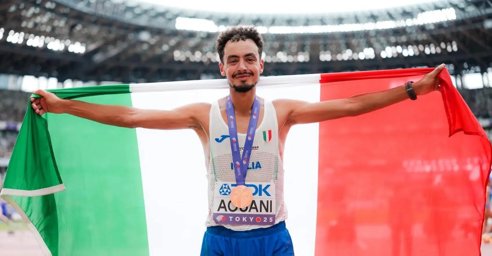 Iliass Aouani bronzo nella maratona ai Mondiali di Tokyo: ‘Un sogno, dalle case popolari al podio’
